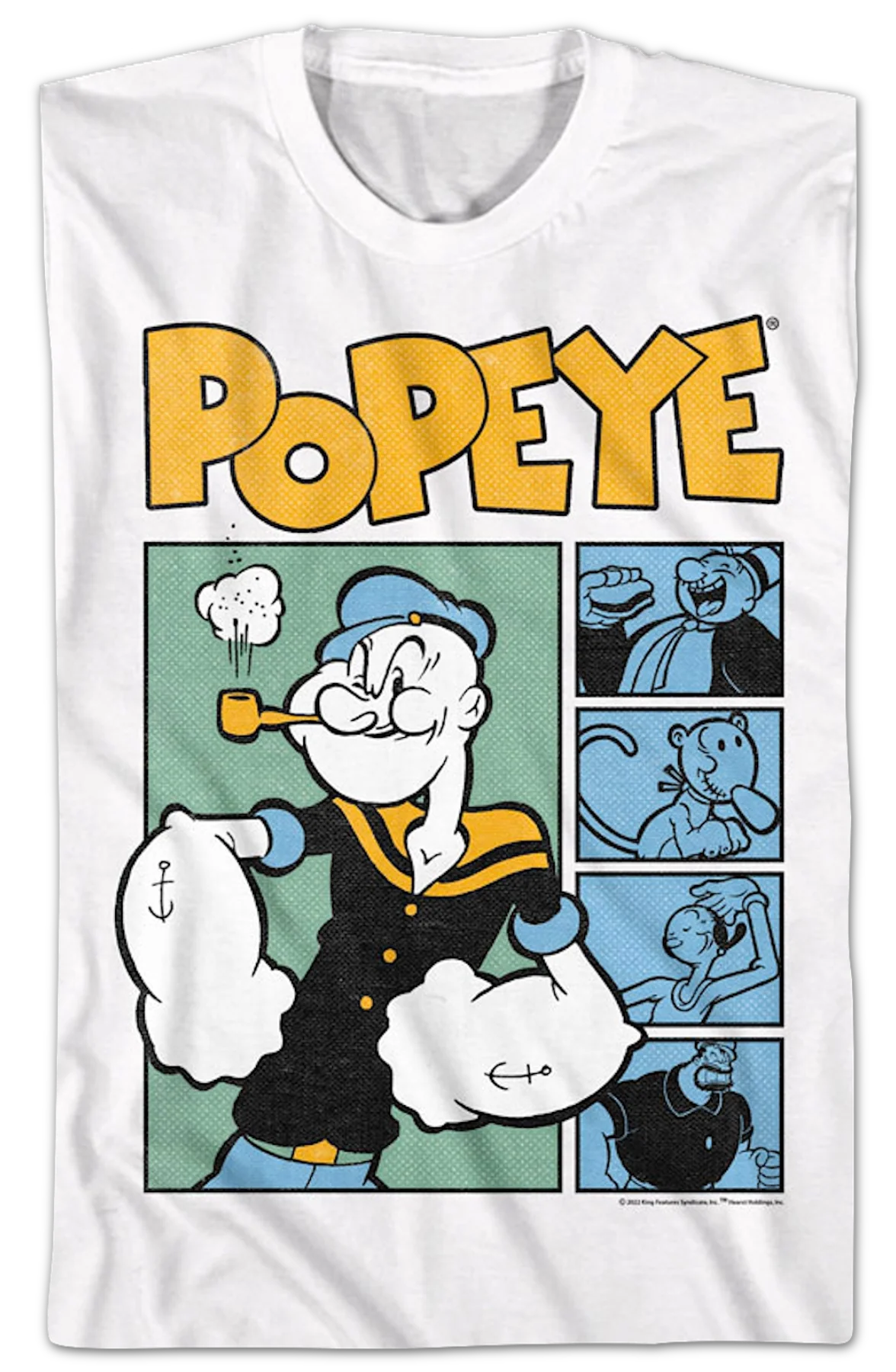 Comic Panels Popeye T-Shirt - Image 2