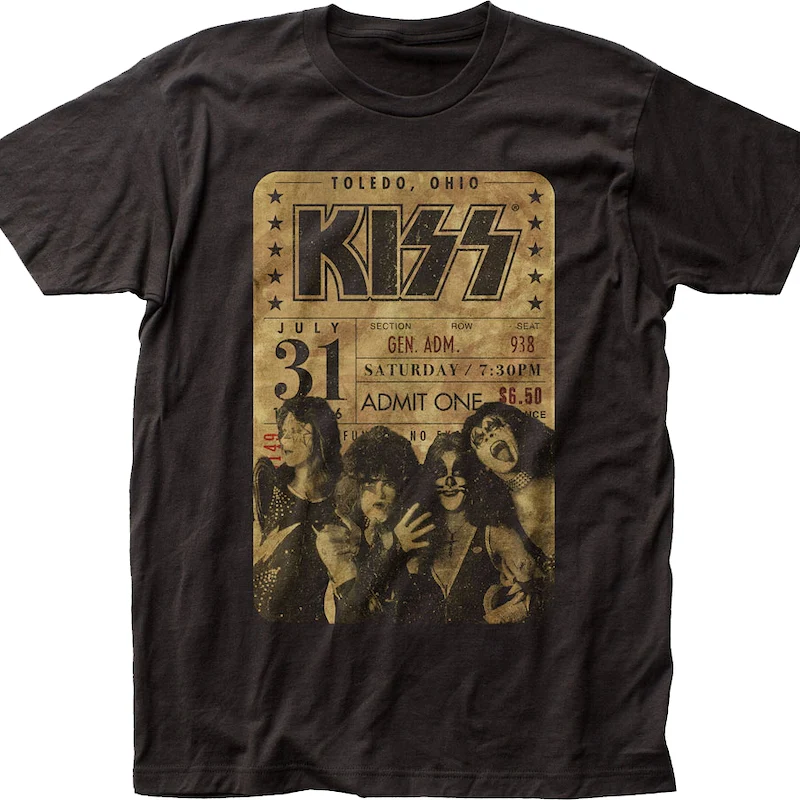 Concert Ticket KISS T-Shirt