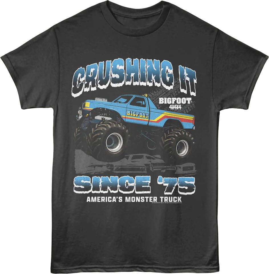 Crushing It Since '75 Bigfoot T-Shirt