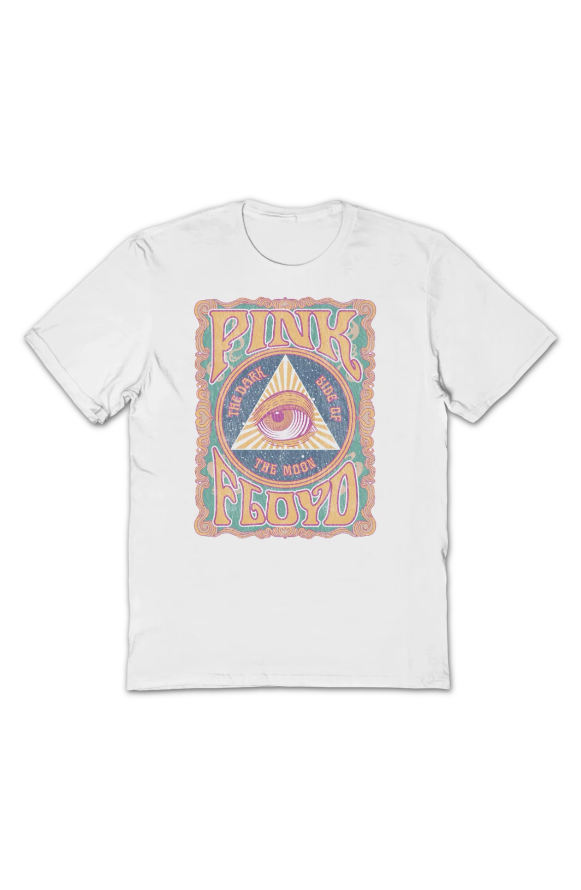 Dark Side of the Moon All Seeing Eye Pink Floyd T-Shirt - Image 2