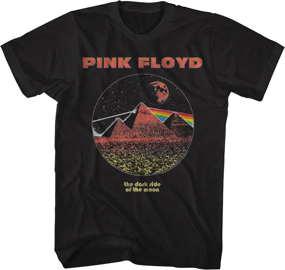 Dark Side of the Moon Pyramids Pink Floyd T-Shirt