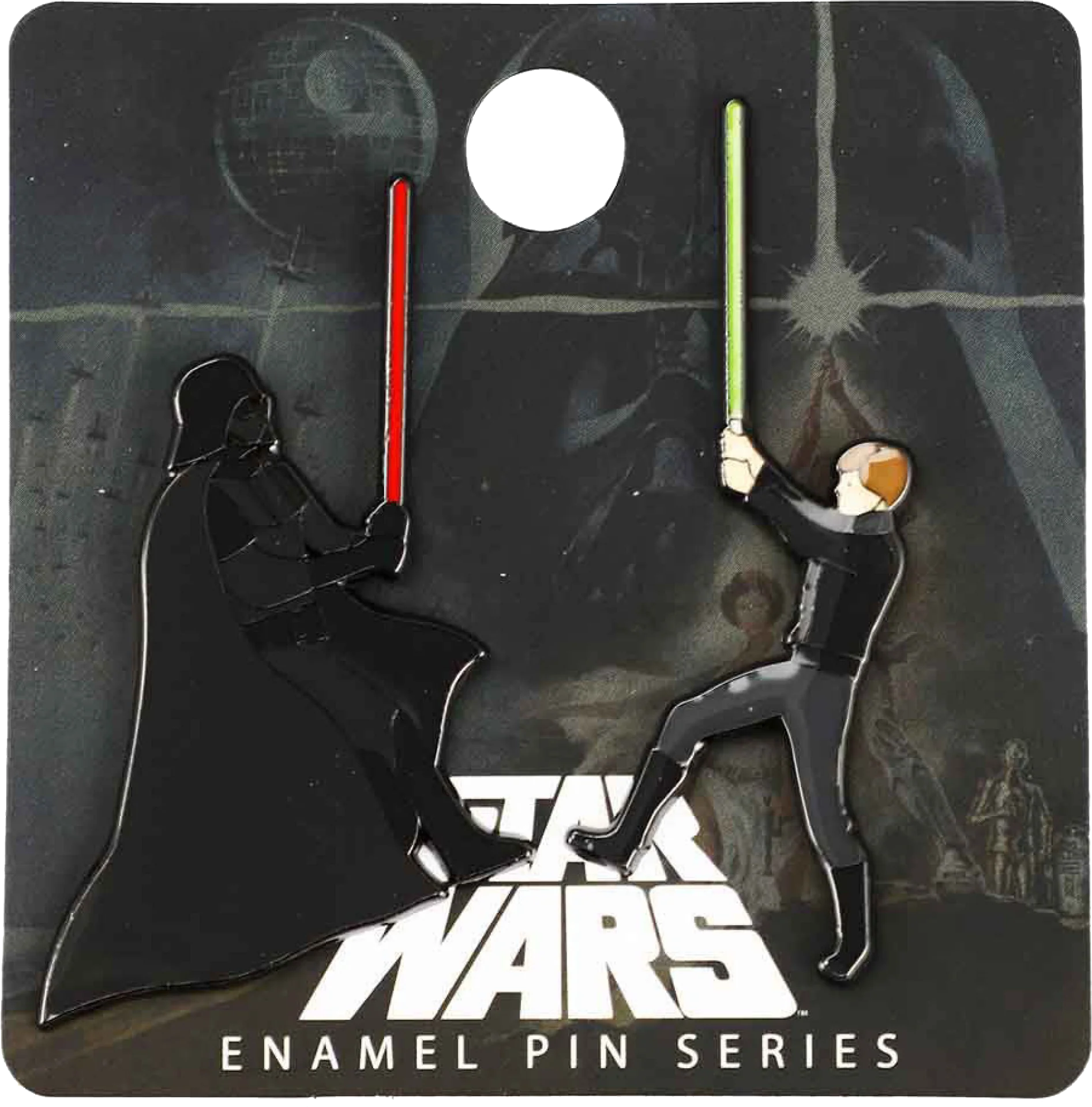 Darth Vader and Luke Skywalker Star Wars Enamel Pins