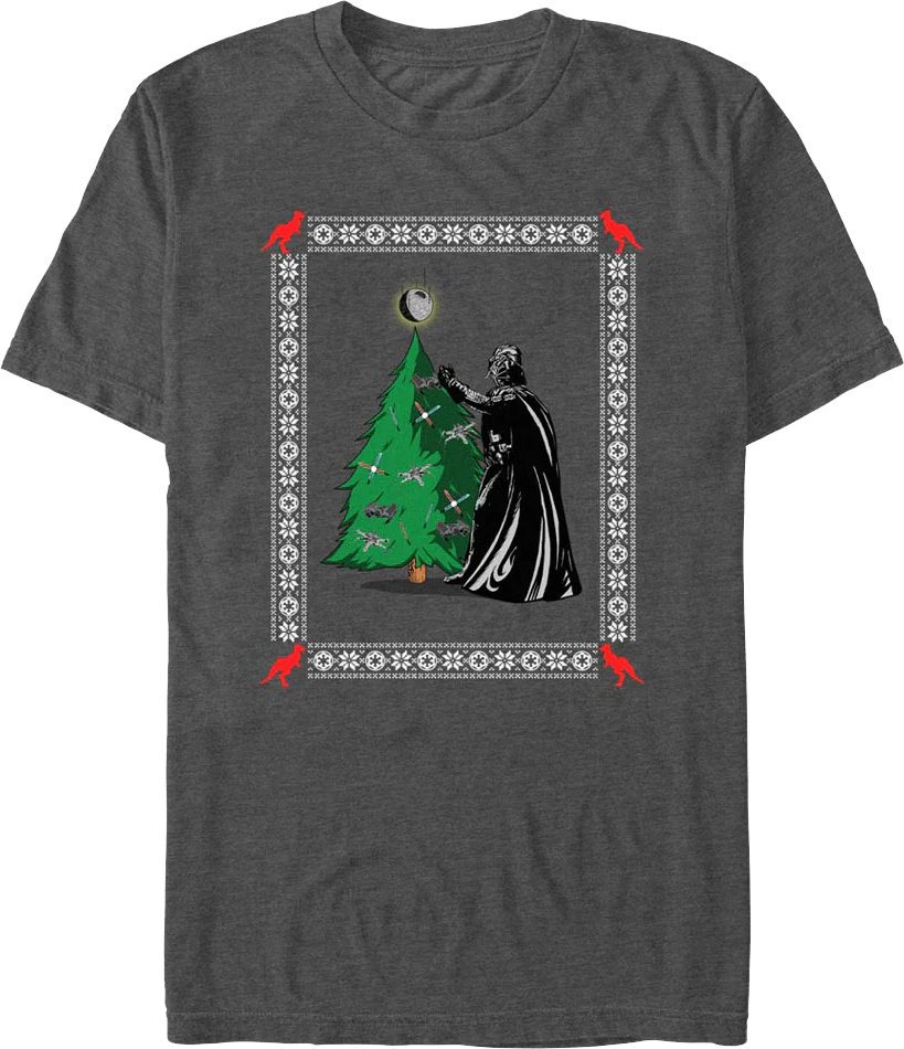 Darth Vader Christmas Tree Star Wars T-Shirt