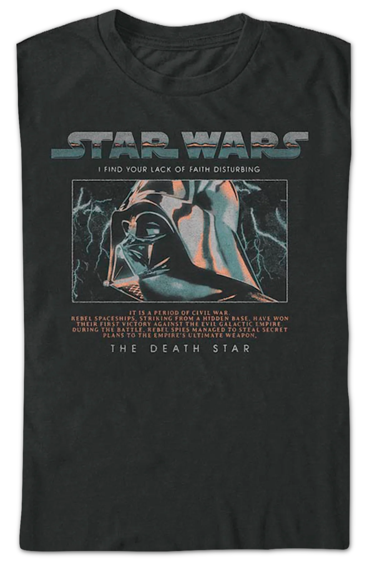Darth Vader Death Star Star Wars T-Shirt - Image 2
