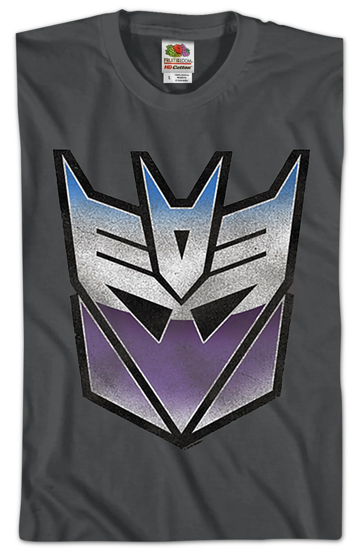 Decepticon Vintage Logo Transformers T-Shirt - Image 2