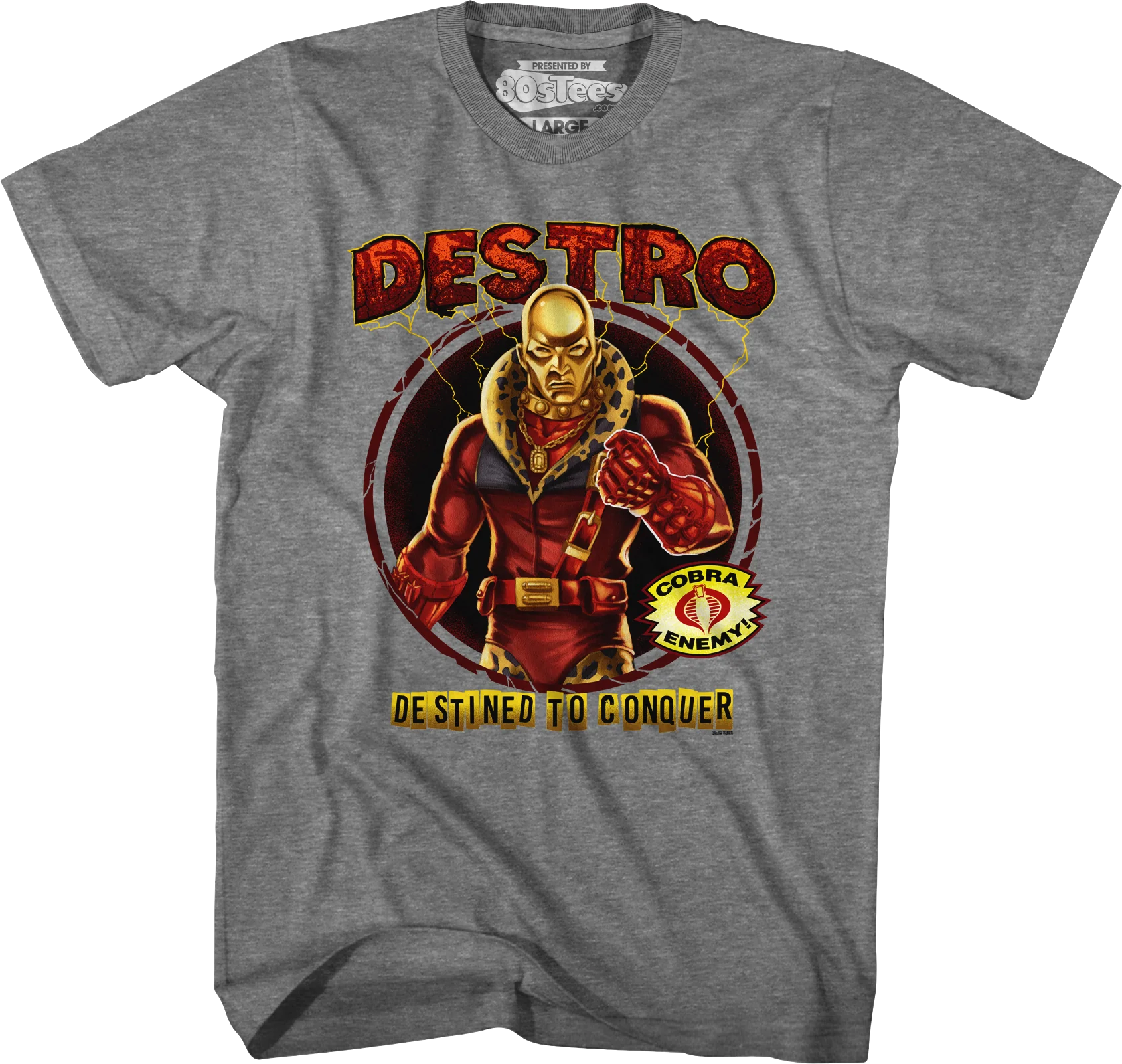 Destro Destined To Conquer GI Joe T-Shirt - Image 22