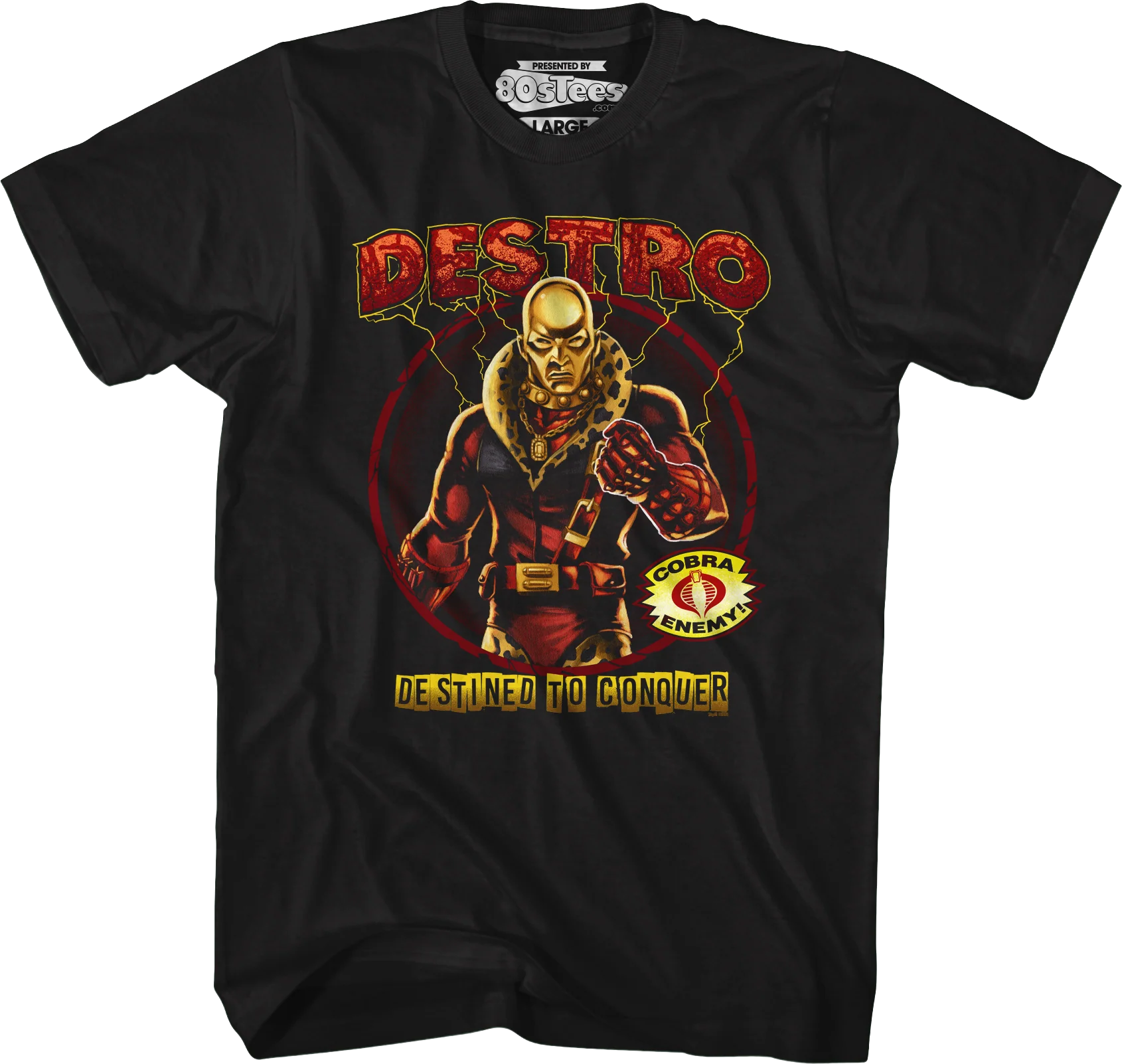 Destro Destined To Conquer GI Joe T-Shirt - Image 7