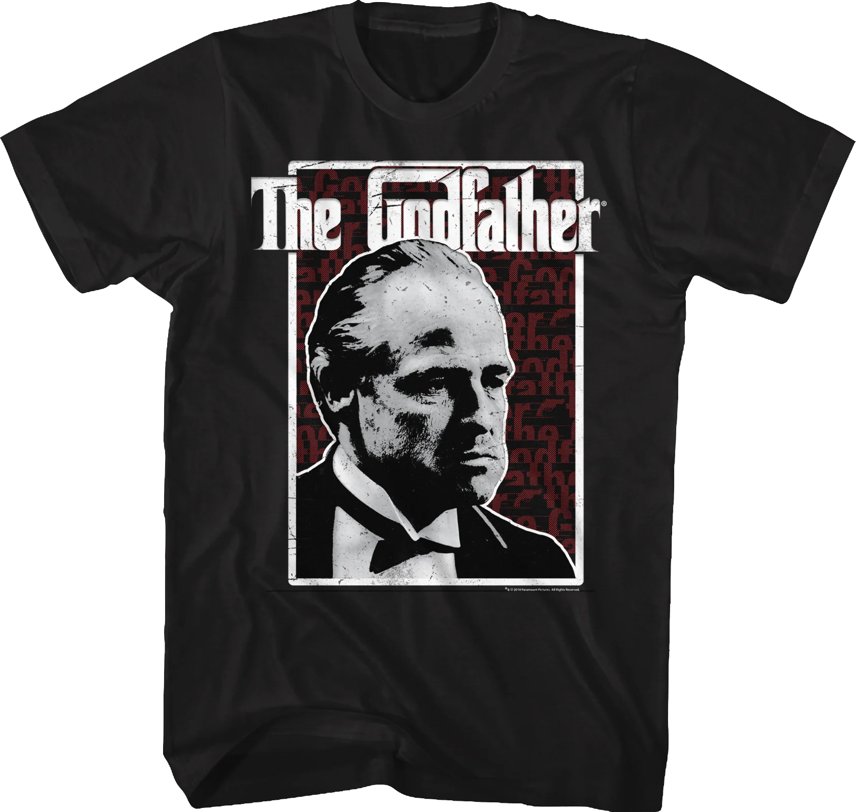 Distressed Frame Godfather T-Shirt