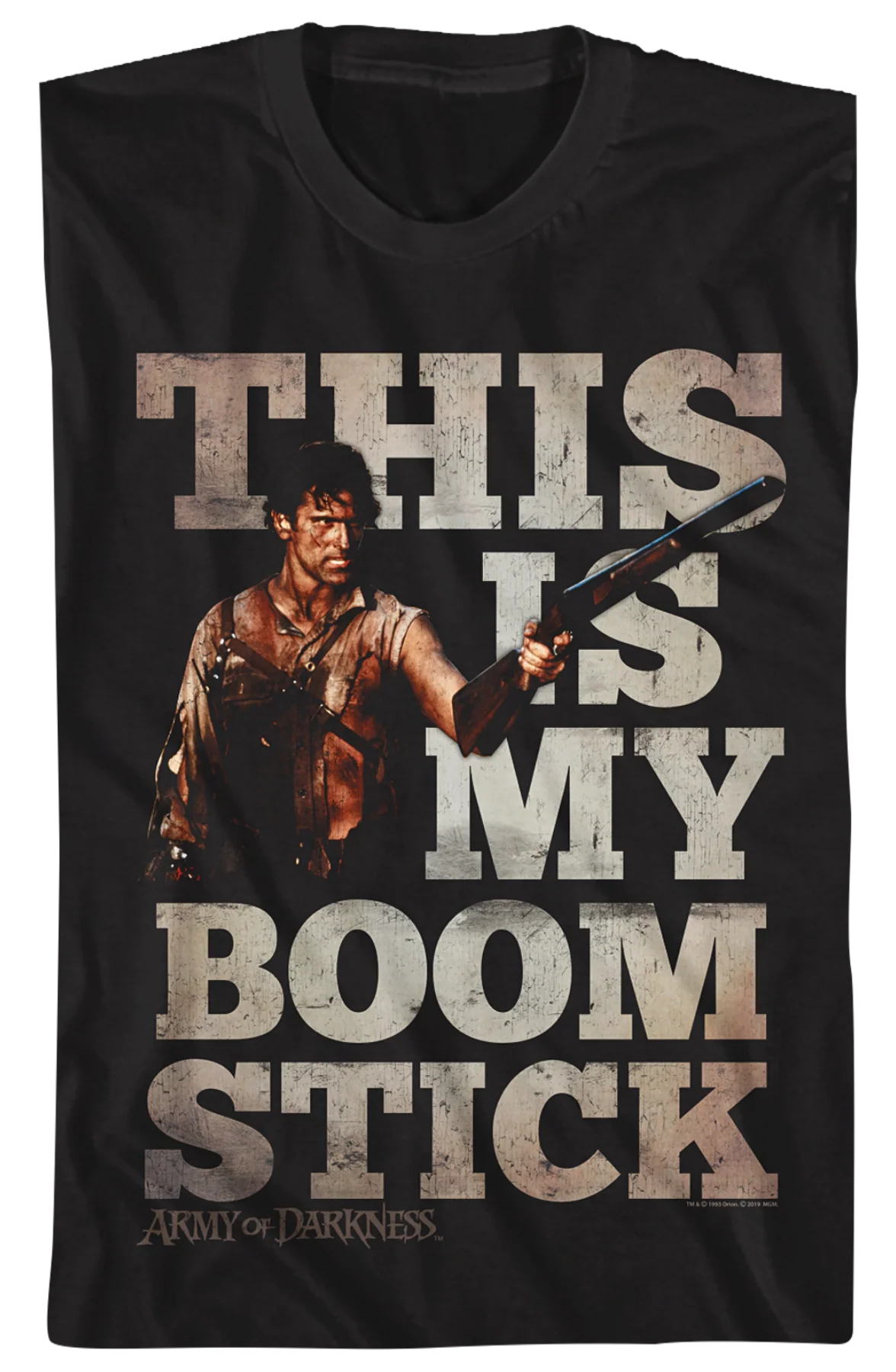 Distressed This Is My Boom Stick Army Of Darkness T-Shirt - Image 2