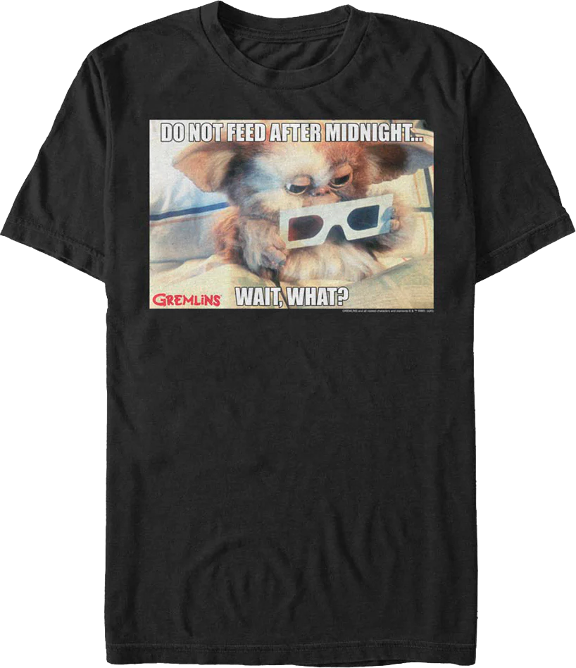 Do Not Feed After Midnight Meme Gremlins T-Shirt