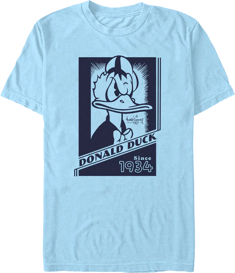 Donald Duck Since 1934 Photo Disney T-Shirt