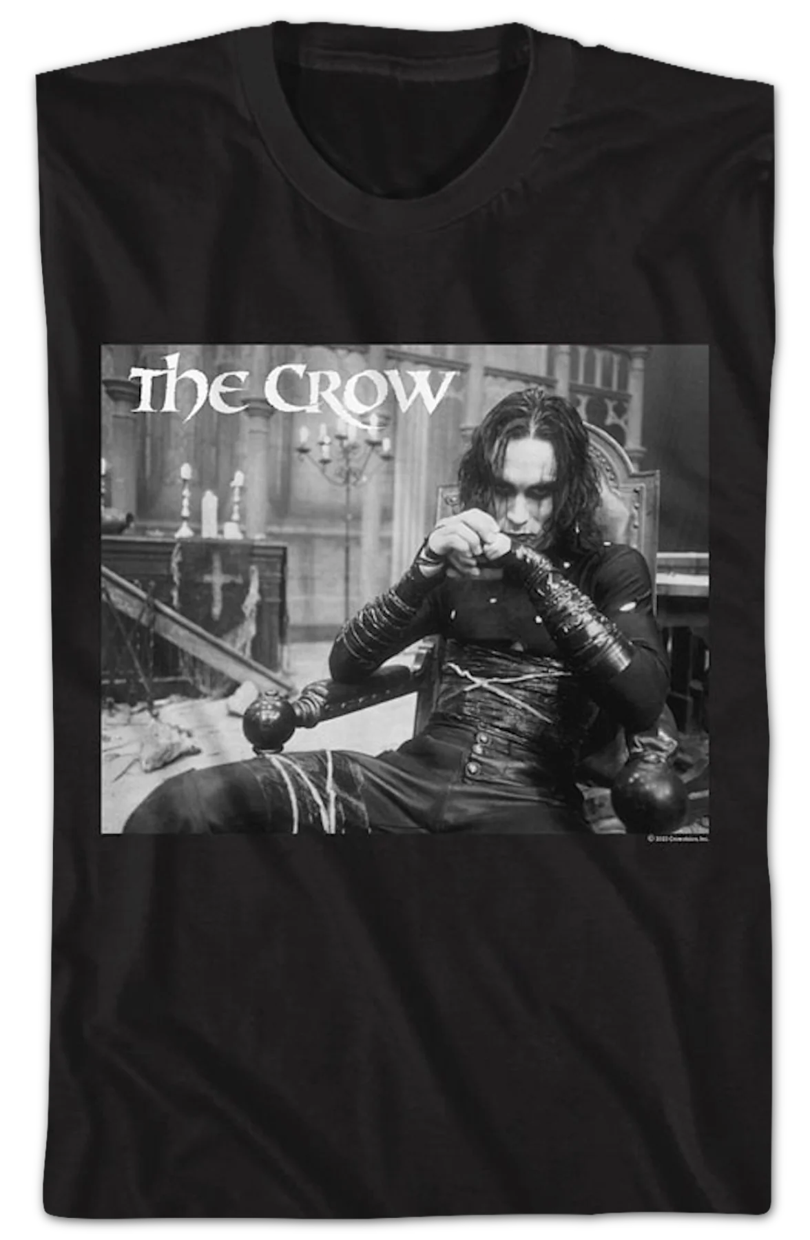 Draven In Chair Photo The Crow T-Shirt - Image 2