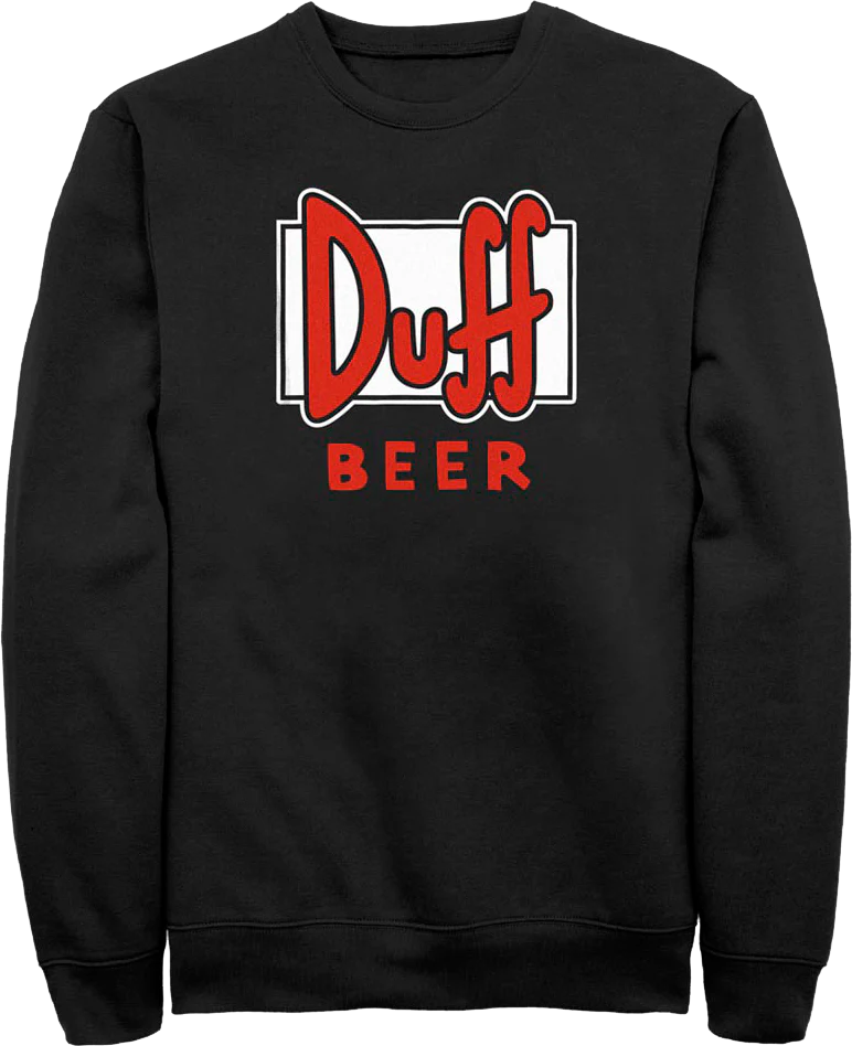 Duff Beer Logo Simpsons Sweatshirt