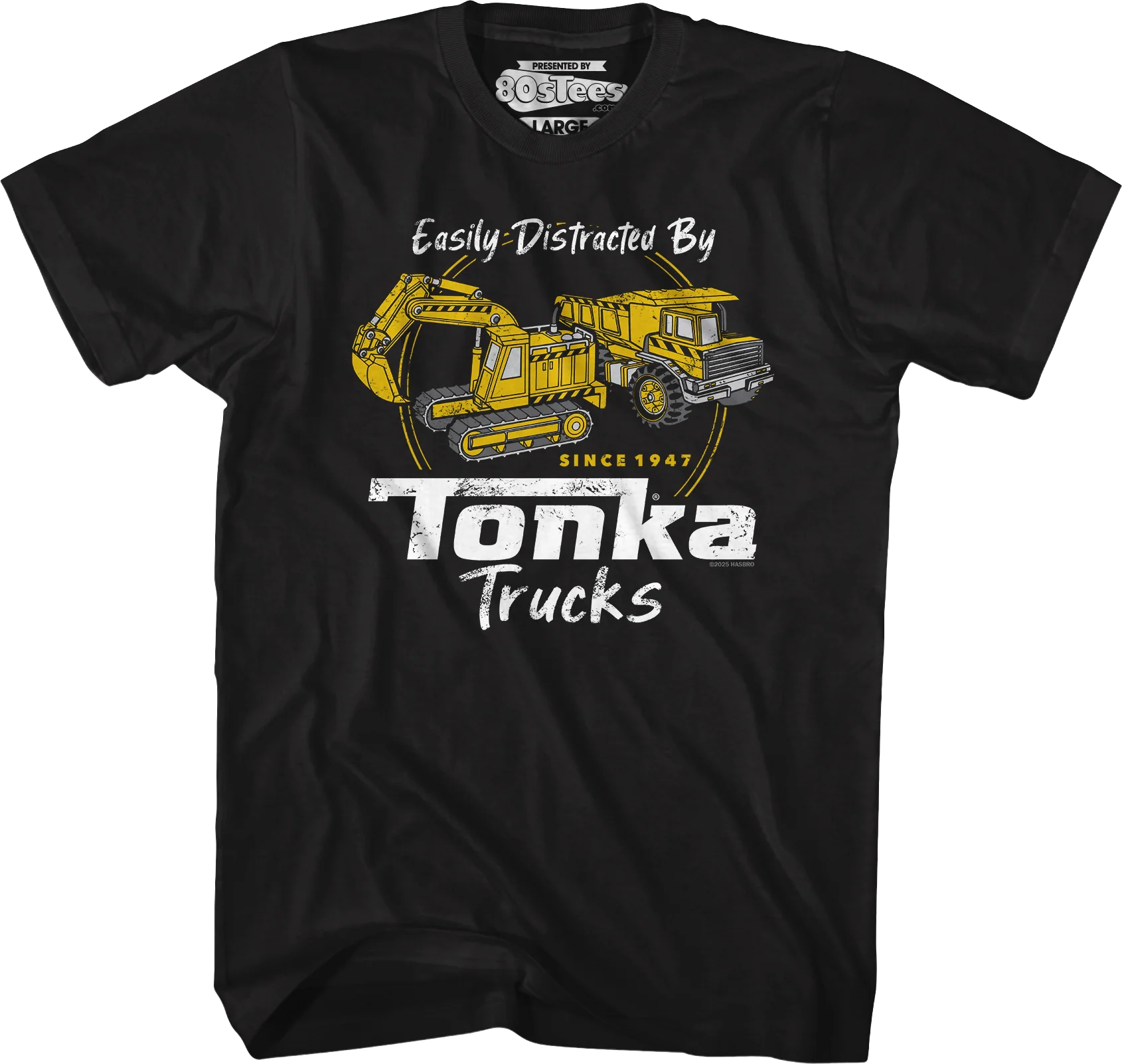 Easily Distracted By Tonka Trucks T-Shirt - Image 4