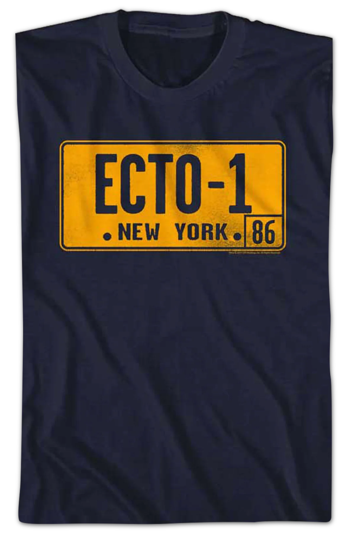 Ecto-1 License Plate Real Ghostbusters T-Shirt - Image 2