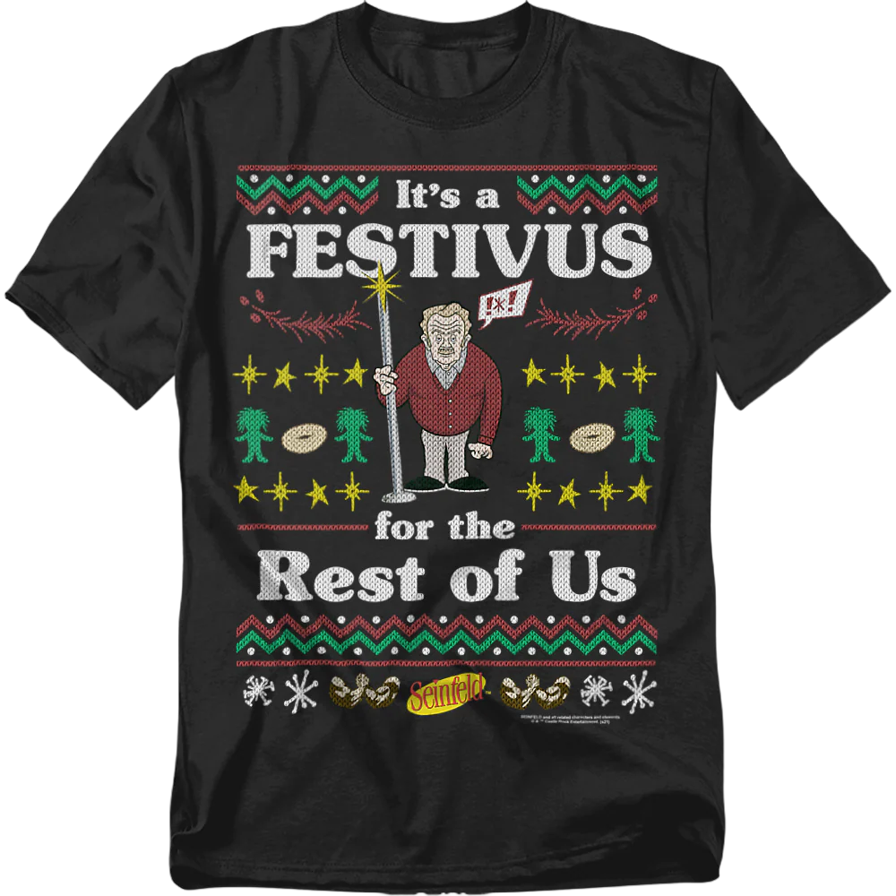 Faux Ugly Festivus Sweater Seinfeld T-Shirt