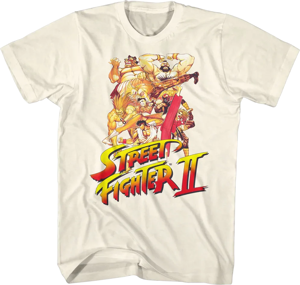 Fighting Poses Street Fighter II T-Shirt