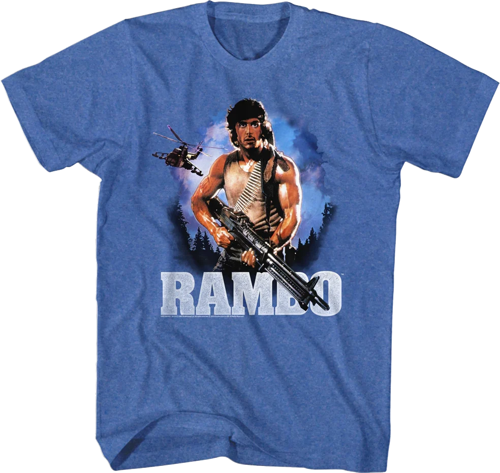 First Blood Retro Poster Rambo T-Shirt