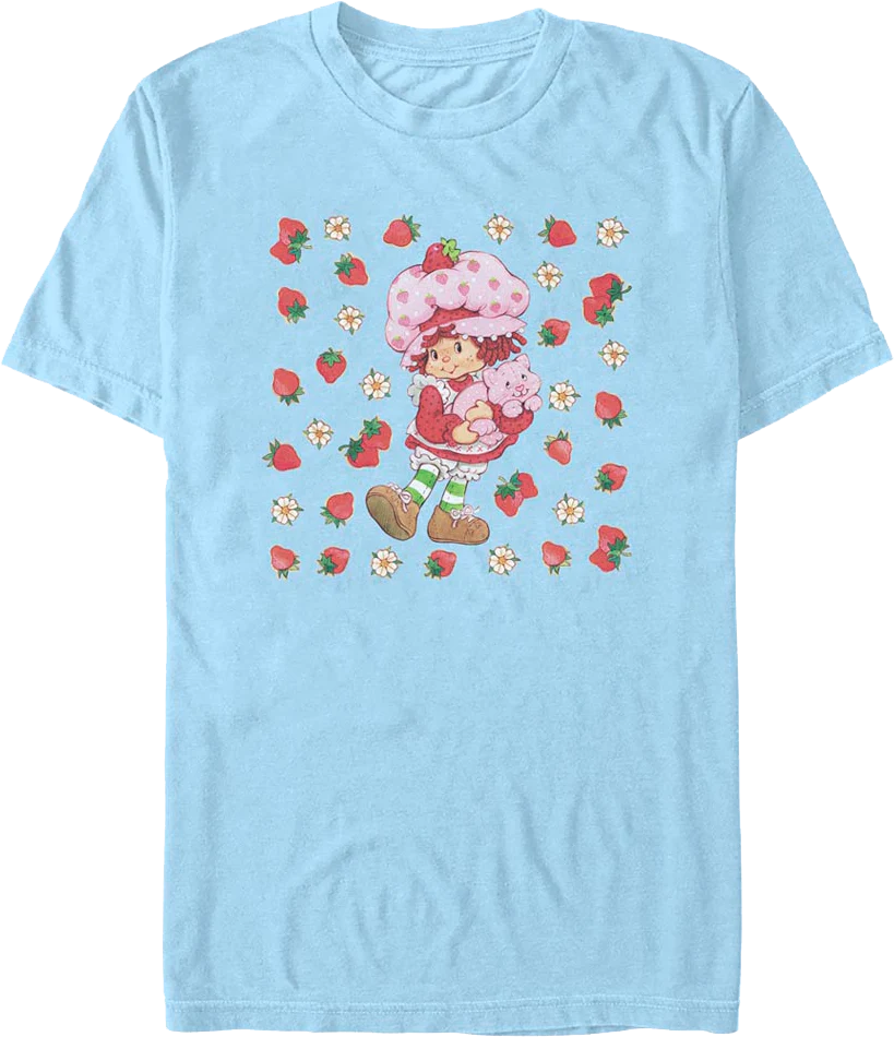 Flower Field Strawberry Shortcake T-Shirt