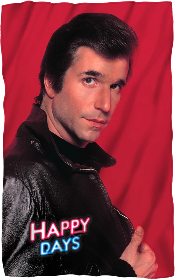 Fonzie Happy Days Fleece Blanket
