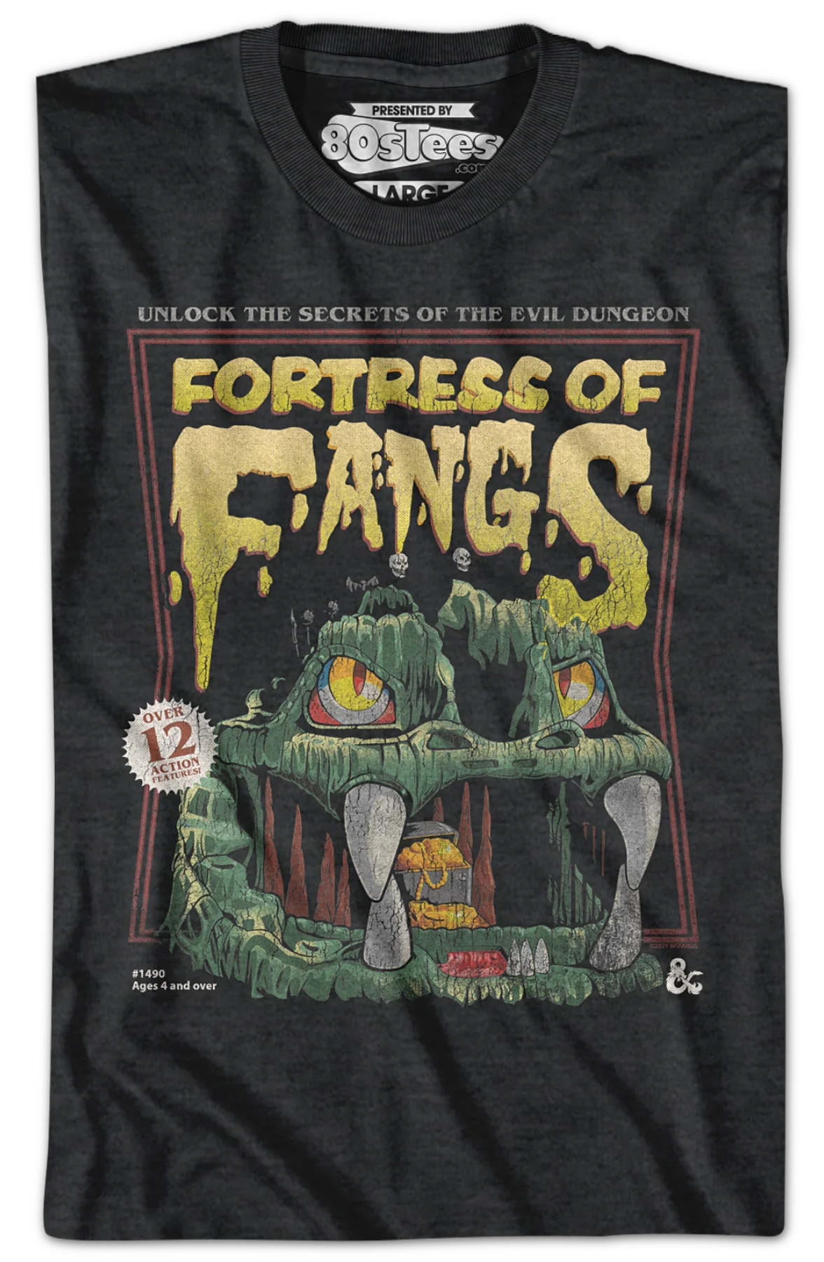 Fortress Of Fangs Poster Dungeons & Dragons T-Shirt - Image 2