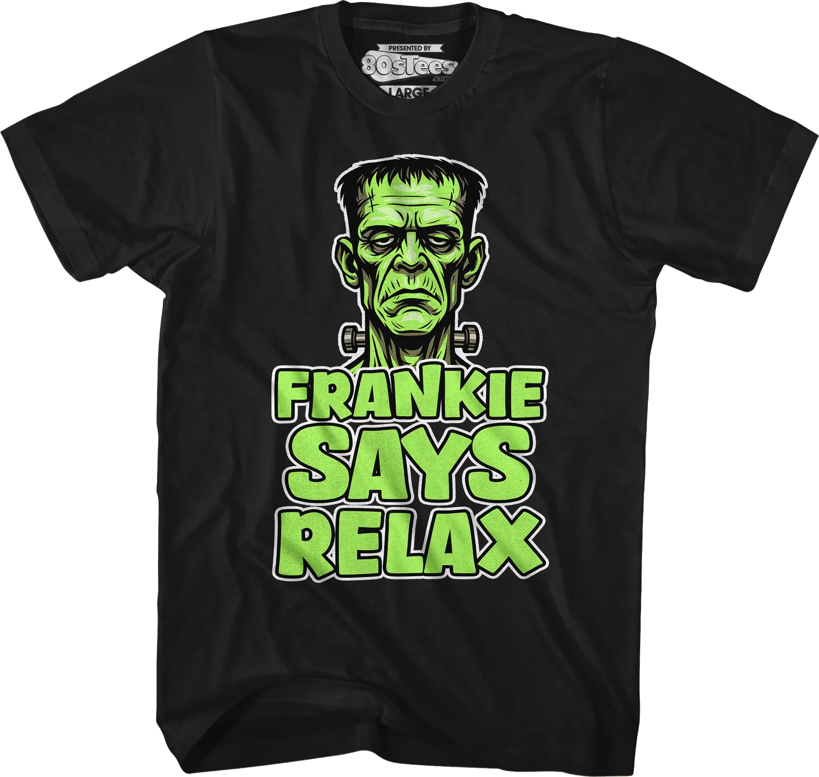 Frankenstein Frankie Says Relax T-Shirt - Image 4