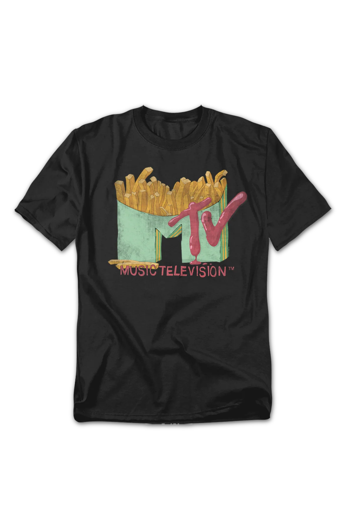 French Fries Logo MTV T-Shirt - Image 2