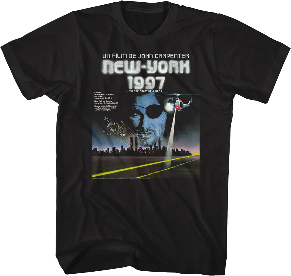French Poster Escape From New York T-Shirt