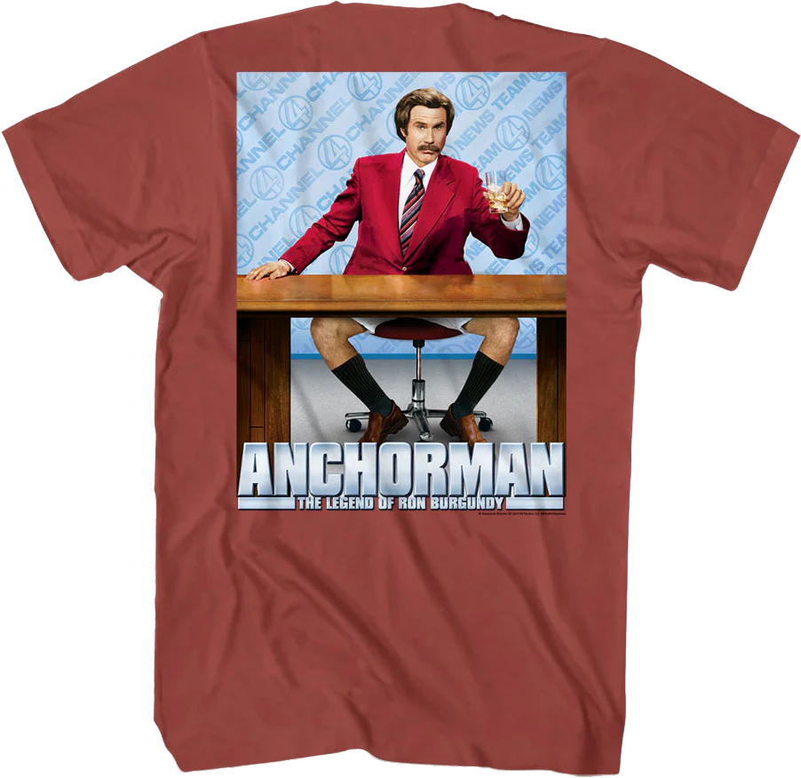 Front & Back You Stay Classy San Diego Anchorman T-Shirt - Image 3