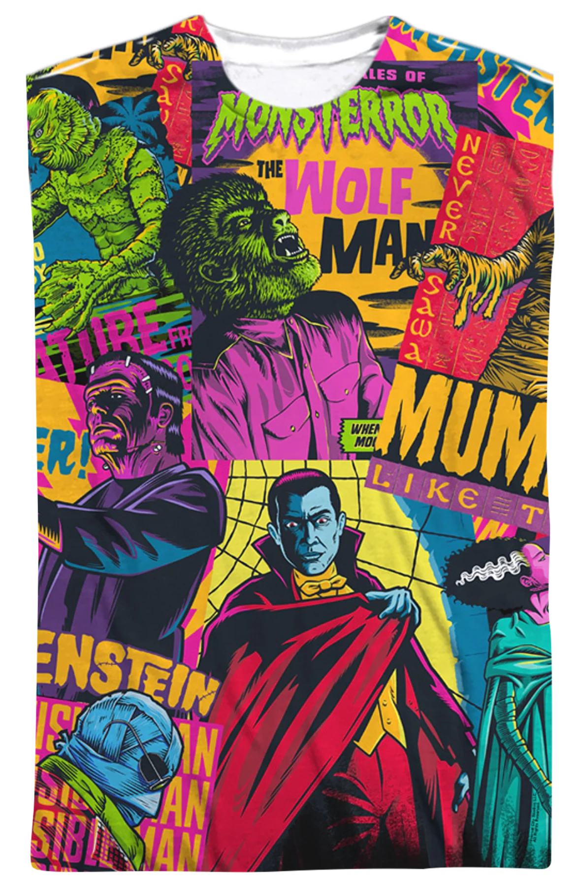 Front Sublimation Universal Monster Mash T-Shirt - Image 2