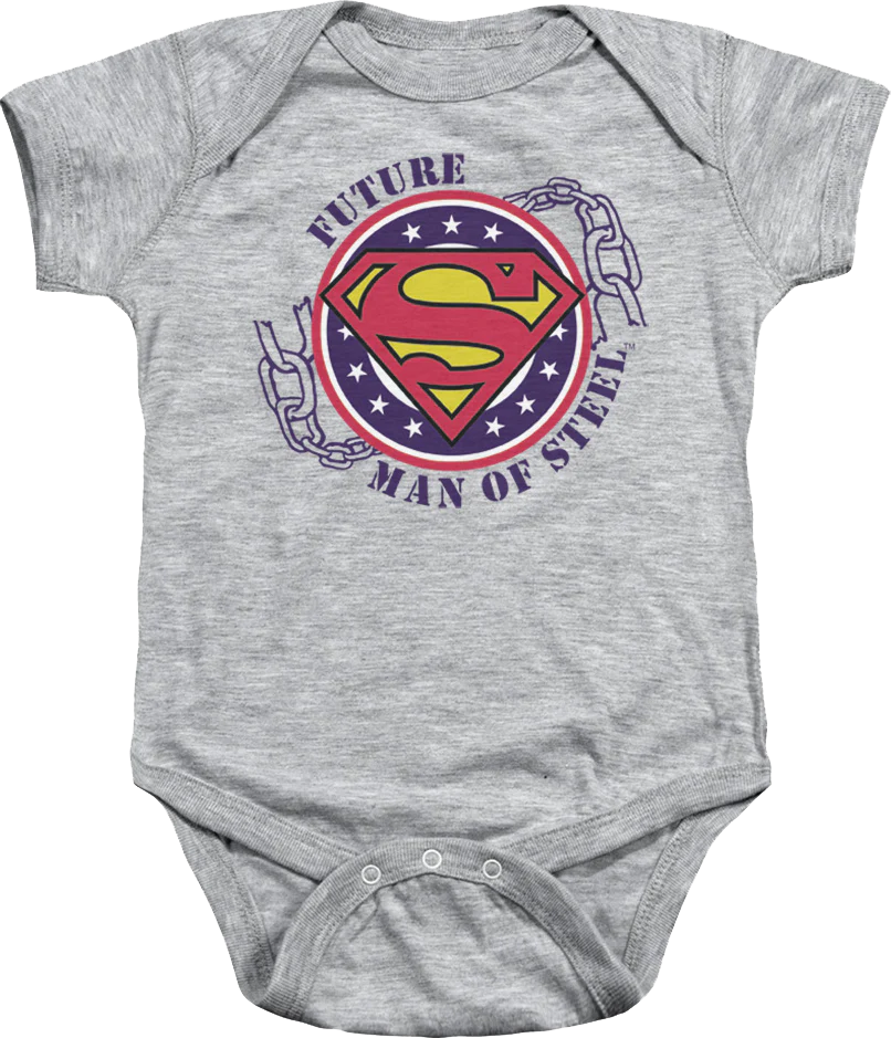 Future Man Of Steel Superman Infant Snapsuit