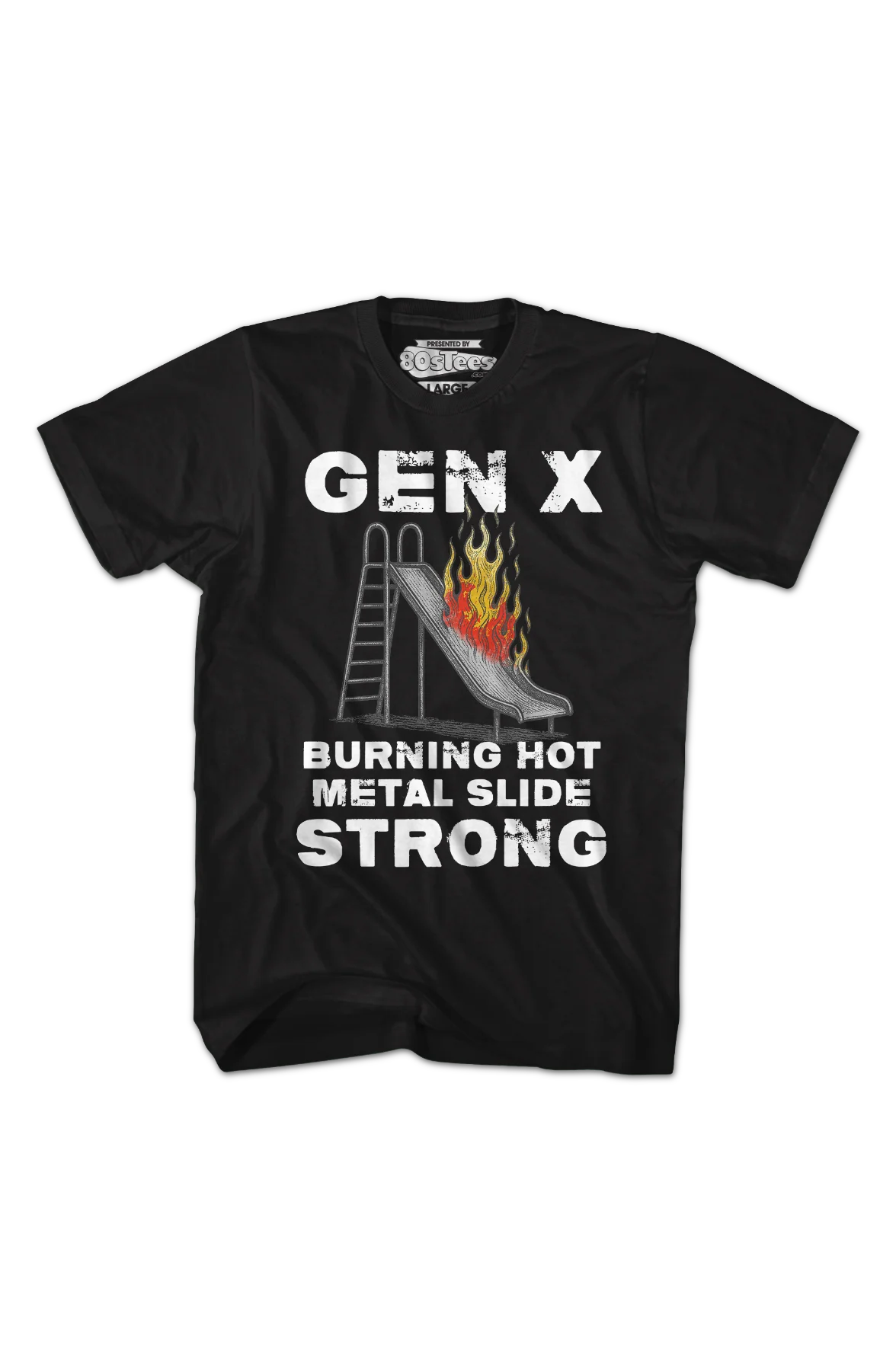 Gen X Burning Hot Metal Slide Strong T-Shirt - Image 2