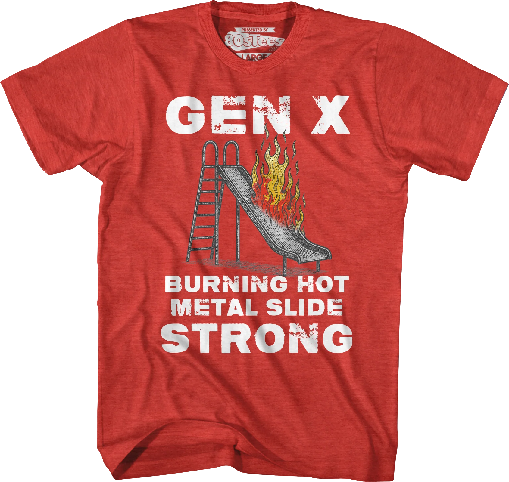 Gen X Burning Hot Metal Slide Strong T-Shirt - Image 3
