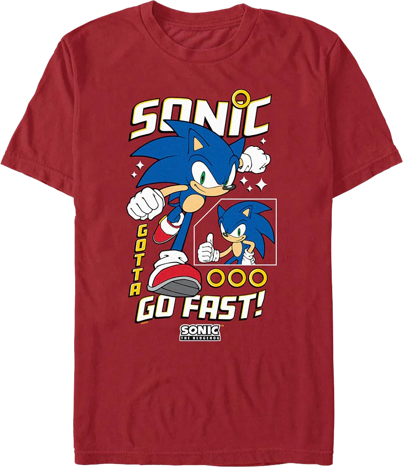 Gotta Go Fast Sonic The Hedgehog T-Shirt