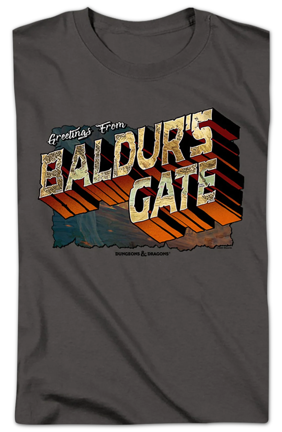 Greetings From Baldur's Gate Dungeons & Dragons T-Shirt - Image 2