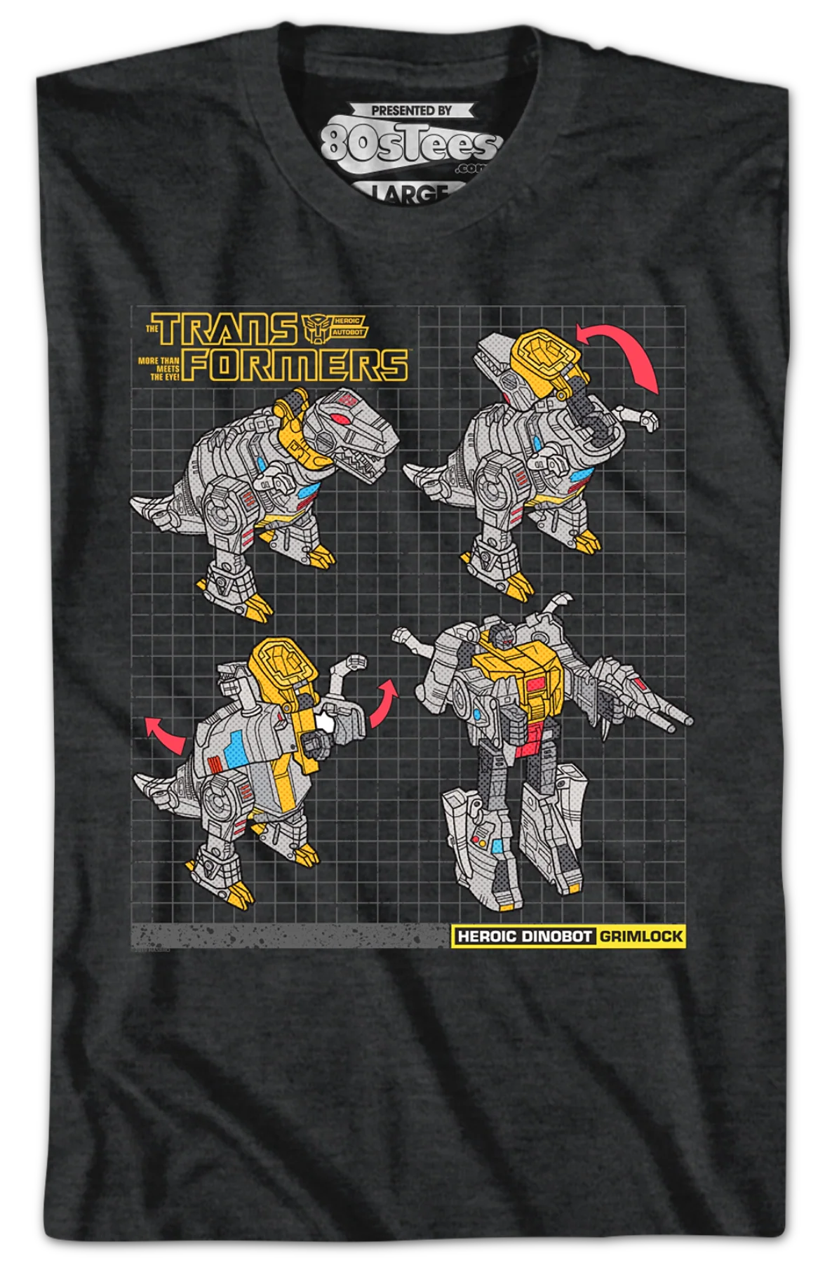 Grimlock Modes Transformers T-Shirt - Image 2