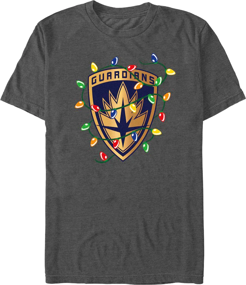 Guardians Of The Galaxy Christmas Lights Marvel Comics T-Shirt