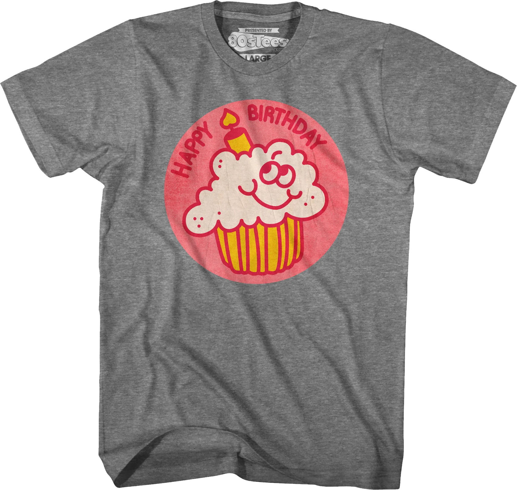 Happy Birthday Scratch & Sniff Sticker T-Shirt