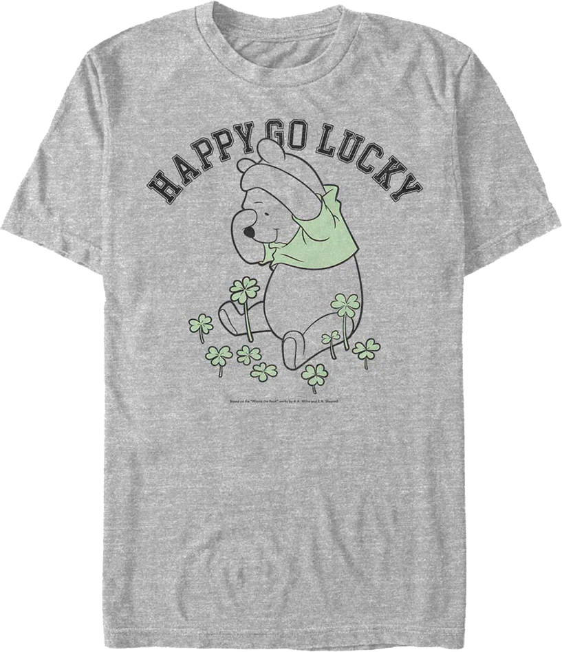 Happy Go Lucky Winnie The Pooh T-Shirt