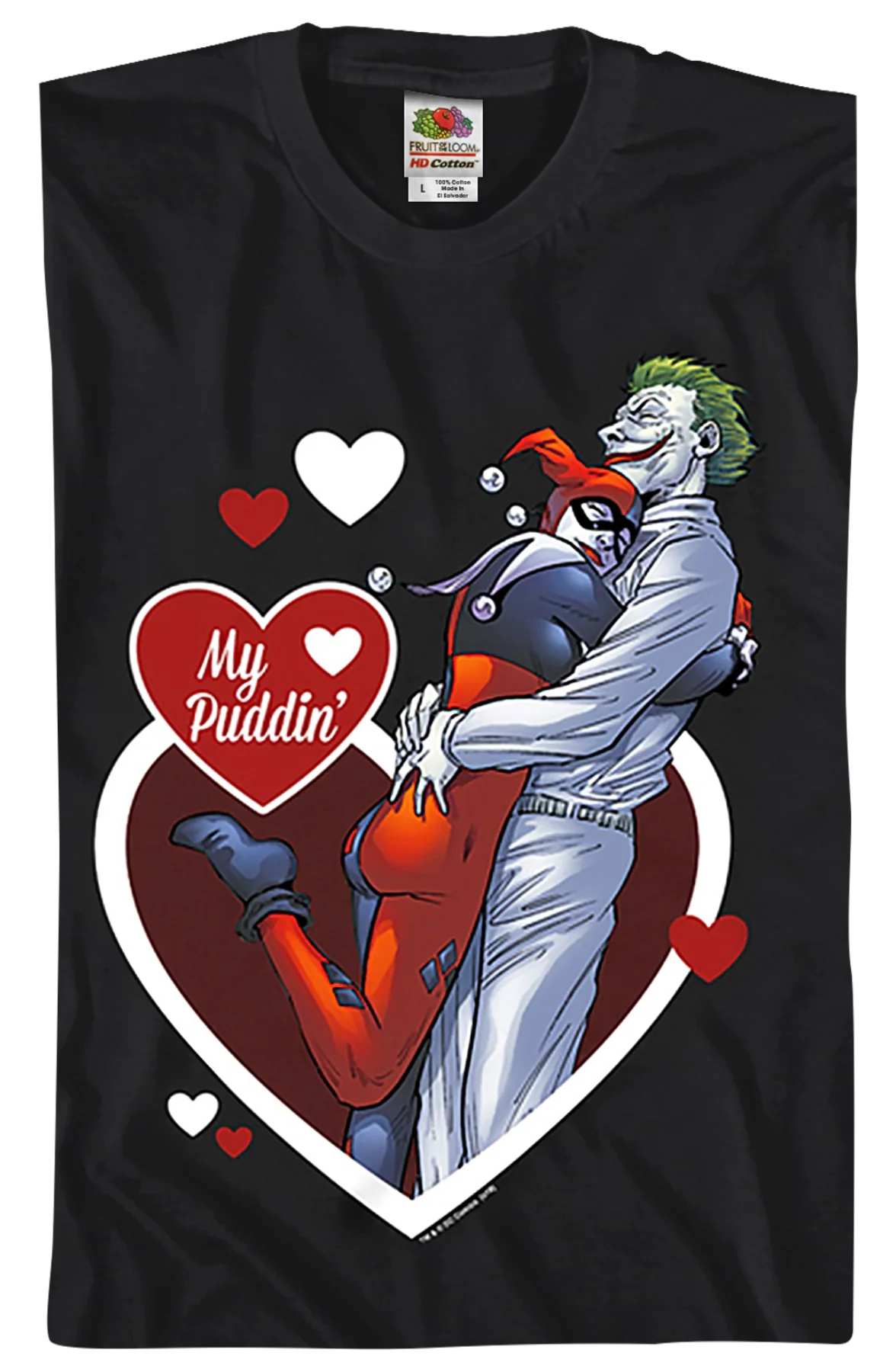 Harley Quinn And The Joker My Puddin' DC Comics T-Shirt - Image 2
