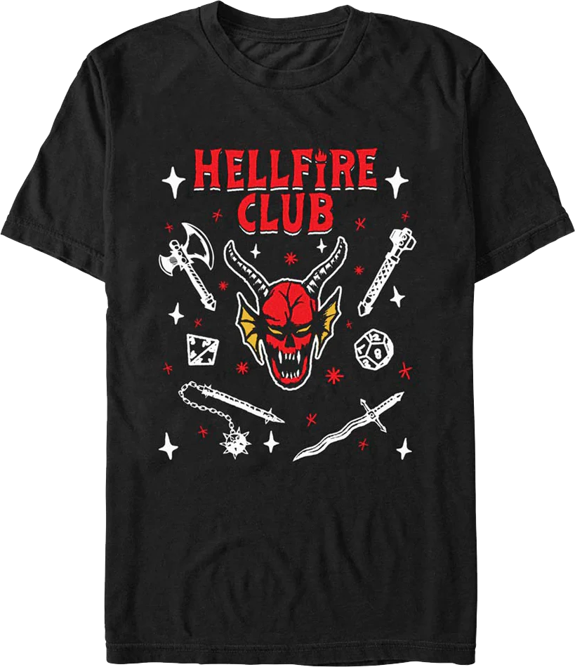 Hellfire Club Symbols Stranger Things T-Shirt