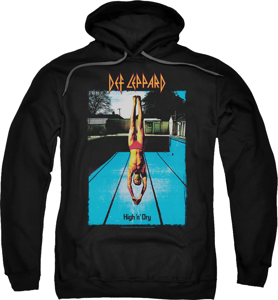 High 'n' Dry Album Cover Def Leppard Hoodie