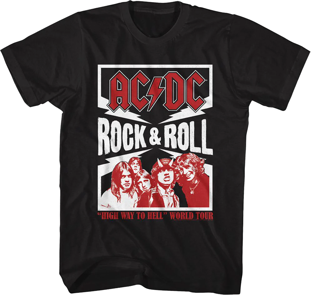 Highway To Hell World Tour ACDC Shirt