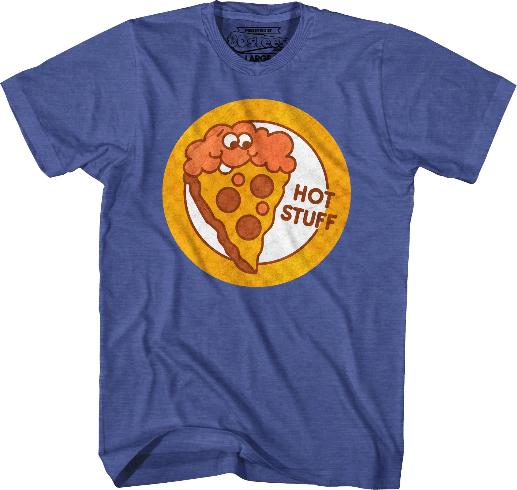 Hot Stuff Pizza Scratch & Sniff Sticker T-Shirt