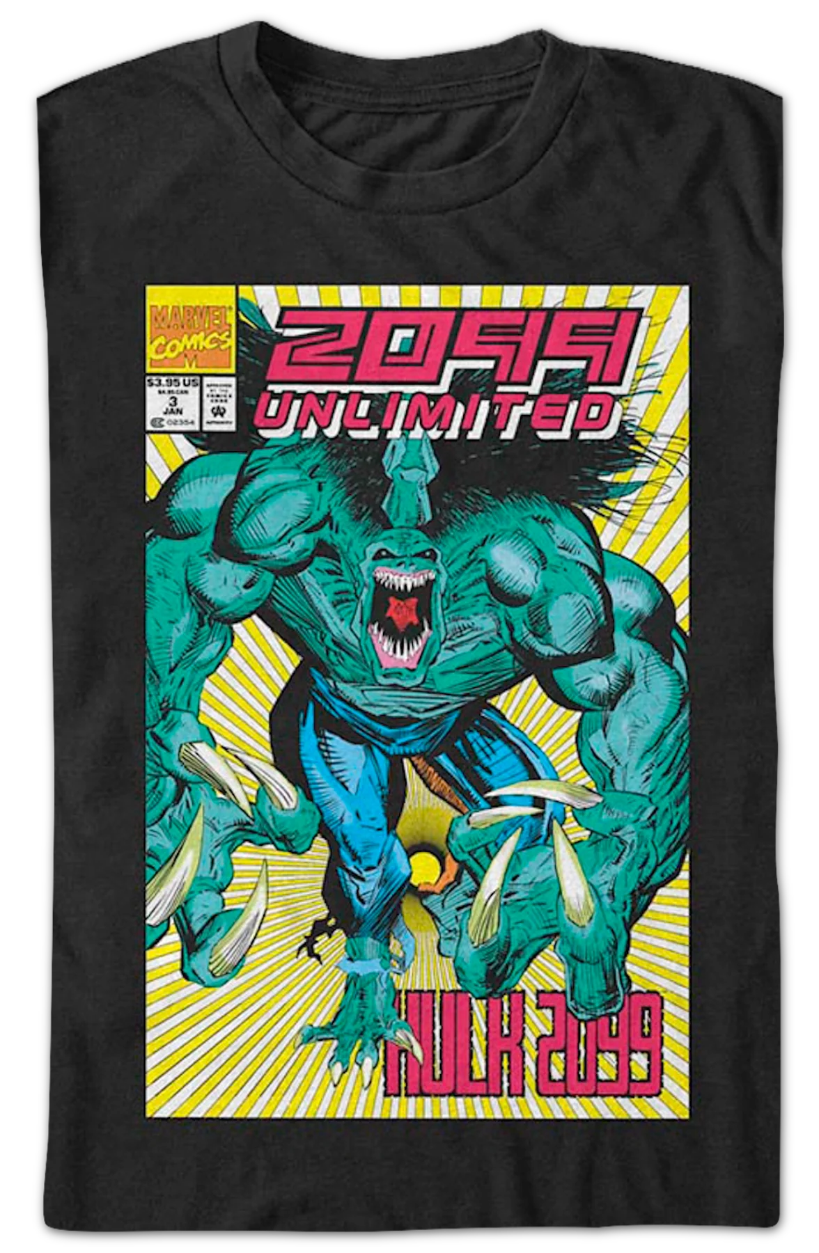 Hulk 2099 Unlimited Marvel Comics T-Shirt - Image 2