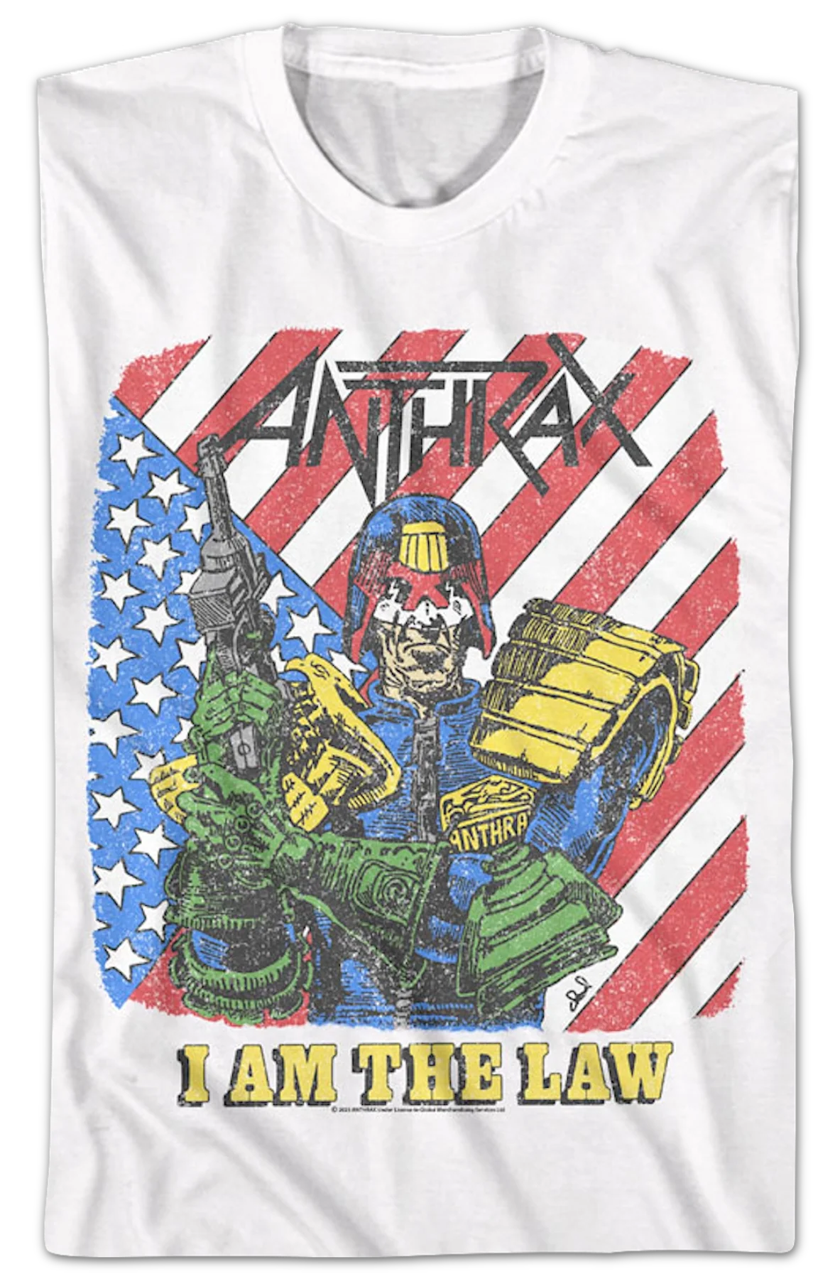 I Am The Law Anthrax T-Shirt - Image 2