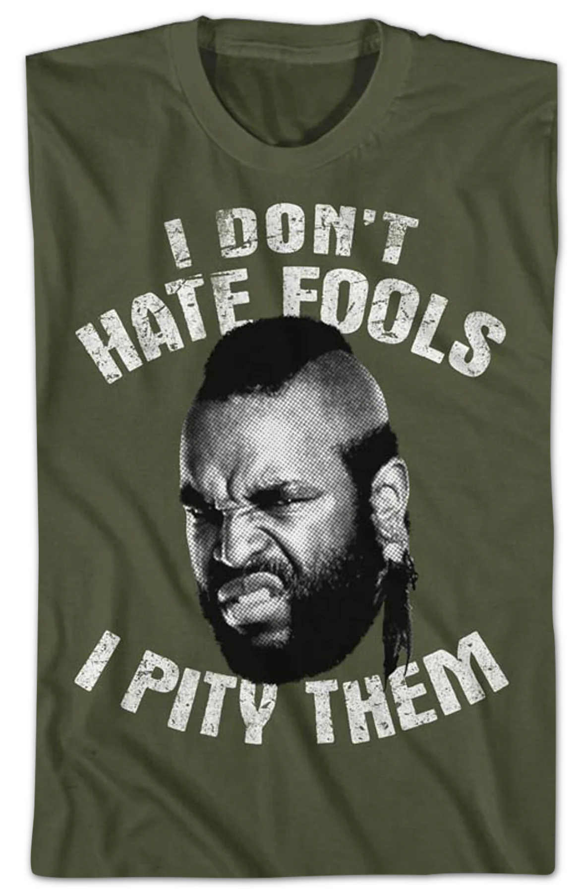 I Don't Hate Fools I Pity Them Mr. T Shirt - Image 2
