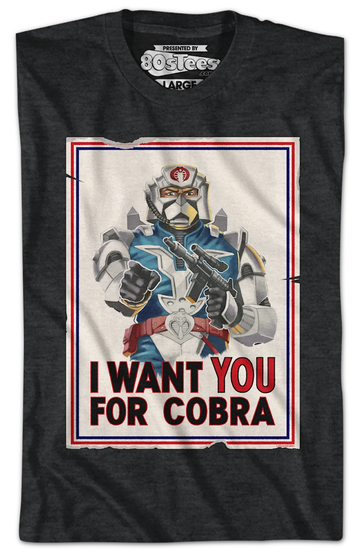 I Want You For Cobra Poster GI Joe T-Shirt - Image 2