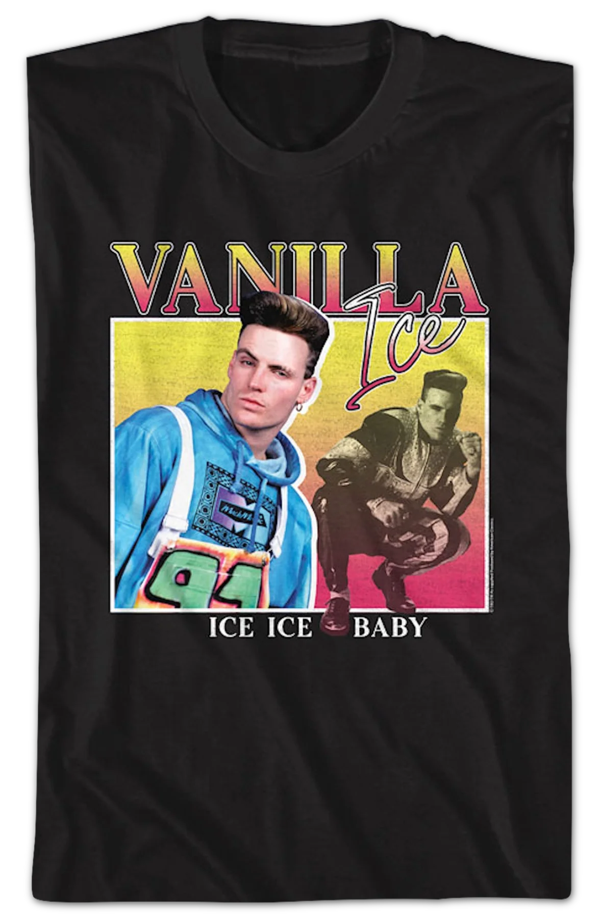 Ice Ice Baby Square Collage Vanilla Ice T-Shirt - Image 2