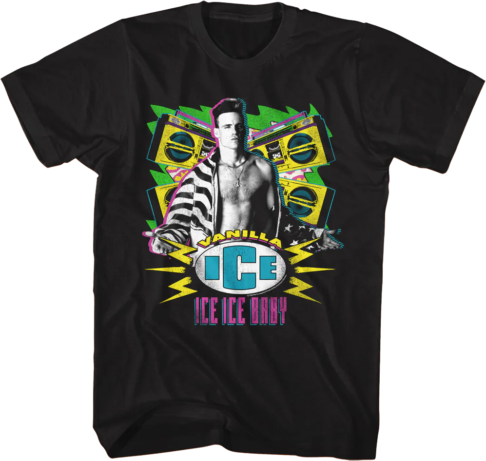 Ice Ice Baby Stereos Vanilla Ice T-Shirt